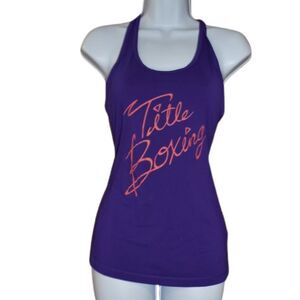 Nike Dri Fit Purple Racerback Tank Top Title Boxing Size Small